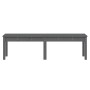 Banco jardín de 2 plazas madera maciza pino gris 159,5x44x45 cm de vidaXL, Bancos de jardín - Ref: Foro24-824013, Precio: 70,...