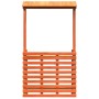 Mesa alta bar de jardín madera maciza marrón 112,5x57x195,5 cm en Mesas de jardín | Comprar online en Foru.es