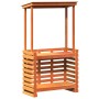 Mesa alta bar de jardín madera maciza marrón 112,5x57x195,5 cm en Mesas de jardín | Comprar online en Foru.es