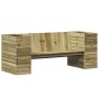 Banco con jardineras madera de pino impregnada 167,5x60x65 cm en Sofás de exterior | Comprar online en Foru.es