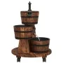 Fuente de agua con bomba y ruedas madera de abeto 55x55x80 cm de vidaXL, Fuentes y cascadas - Ref: Foro24-363336, Precio: 172...