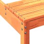 Mesa de pícnic madera maciza de pino marrón cera 110x134x75 cm en Mesas de jardín | Comprar online en Foru.es
