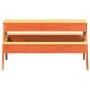 Mesa de pícnic con arenero de niños madera maciza pino marrón en Mesas de jardín | Comprar online en Foru.es