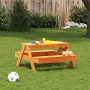 Mesa de pícnic para niños madera pino marrón cera 88x97x52 cm en Mesas de jardín | Comprar online en Foru.es