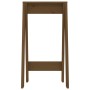 Taburetes 2 uds madera maciza de pino marrón miel 40x40x75 cm de vidaXL, Taburetes y sillas plegables - Ref: Foro24-823672, P...