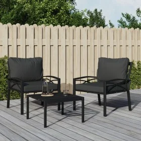 Garden chairs 2 pcs steel with gray cushions 68x76x79 cm by vidaXL, Modular outdoor sofas - Ref: Foro24-362715, Price: 212,38...