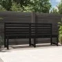Banco de jardín madera maciza pino negro 201,5 cm de vidaXL, Bancos de jardín - Ref: Foro24-824050, Precio: 157,05 €, Descuen...