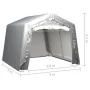 Carpa de almacenamiento acero gris 300x300 cm de vidaXL, Cobertizos - Ref: Foro24-3079587, Precio: 349,58 €, Descuento: %