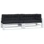 Cojines para palés 5 piezas tela a cuadros negro de vidaXL, Cojines para sillas y sofás - Ref: Foro24-360793, Precio: 95,53 €...