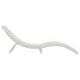 Tumbona de madera maciza acacia blanca 184x55x64 cm de vidaXL, Tumbonas - Ref: Foro24-363281, Precio: 163,79 €, Descuento: %
