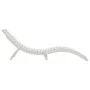 Tumbona de madera maciza acacia blanca 184x55x64 cm de vidaXL, Tumbonas - Ref: Foro24-363281, Precio: 161,27 €, Descuento: %