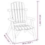 Garden chair solid fir wood 68x86x103 by vidaXL, Modular outdoor sofas - Ref: Foro24-363344, Price: 136,23 €, Discount: %