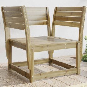 Silla de jardín madera impregnada de pino en Sofás de exterior | Comprar online en Foru.es