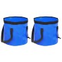 Cubos plegables 2 unidades PVC azul 20 L de vidaXL, Herramientas de camping - Ref: Foro24-364310, Precio: 33,80 €, Descuento: %