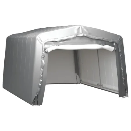 Carpa de almacenamiento acero gris 370x370 cm de vidaXL, Cobertizos - Ref: Foro24-3079591, Precio: 449,22 €, Descuento: %