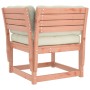 Sofá esquinero de jardín con cojines madera Douglas 73x73x78 cm en Sofás de exterior | Comprar online en Foru.es