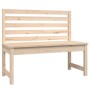 Banco de jardín madera maciza de pino 109 cm de vidaXL, Bancos de jardín - Ref: Foro24-824032, Precio: 82,27 €, Descuento: %