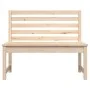 Banco de jardín madera maciza de pino 109 cm de vidaXL, Bancos de jardín - Ref: Foro24-824032, Precio: 81,20 €, Descuento: %