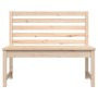 Banco de jardín madera maciza de pino 109 cm de vidaXL, Bancos de jardín - Ref: Foro24-824032, Precio: 82,27 €, Descuento: %