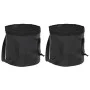 Cubos plegables 2 unidades PVC negro 20 L de vidaXL, Herramientas de camping - Ref: Foro24-364312, Precio: 26,91 €, Descuento: %