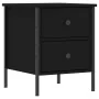 Mesita de noche madera de ingeniería negro 40x42x50 cm de vidaXL, Mesitas de noche - Ref: Foro24-825983, Precio: 56,89 €, Des...