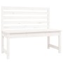 Banco de jardín madera maciza de pino blanco 109 cm de vidaXL, Bancos de jardín - Ref: Foro24-824033, Precio: 109,71 €, Descu...