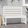 Banco de jardín madera maciza de pino blanco 109 cm de vidaXL, Bancos de jardín - Ref: Foro24-824033, Precio: 109,71 €, Descu...