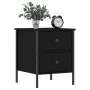 Mesita de noche madera de ingeniería negro 40x42x50 cm de vidaXL, Mesitas de noche - Ref: Foro24-825983, Precio: 56,89 €, Des...