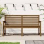 Banco de jardín madera maciza pino marrón miel 159,5x48x91,5 cm de vidaXL, Bancos de jardín - Ref: Foro24-824070, Precio: 107...