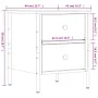 Mesita de noche madera de ingeniería negro 40x42x50 cm de vidaXL, Mesitas de noche - Ref: Foro24-825983, Precio: 56,89 €, Des...