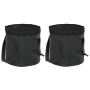 Cubos plegables 2 unidades negro PVC 30 litros de vidaXL, Herramientas de camping - Ref: Foro24-364313, Precio: 36,03 €, Desc...