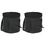 Cubos plegables 2 unidades negro PVC 30 litros de vidaXL, Herramientas de camping - Ref: Foro24-364313, Precio: 31,24 €, Desc...