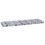 Cojines para tumbona 2 uds tela Oxford a cuadros gris de vidaXL, Cojines para sillas y sofás - Ref: Foro24-361998, Precio: 50...
