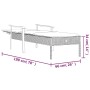 Tumbona con cojín ratán sintético con cojín gris de vidaXL, Conjuntos de jardín - Ref: Foro24-362807, Precio: 121,18 €, Descu...