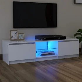 Mueble para TV con luces LED blanco 140x40x35,5 cm de vidaXL, Muebles TV - Ref: Foro24-804292, Precio: 92,36 €, Descuento: %