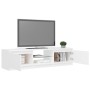 Mueble para TV con luces LED blanco 140x40x35,5 cm de vidaXL, Muebles TV - Ref: Foro24-804292, Precio: 96,12 €, Descuento: %