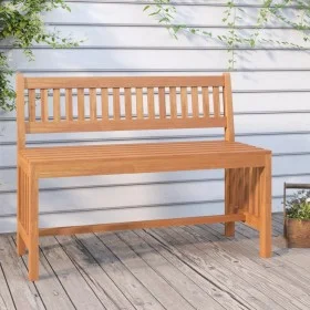 Banco de jardín de madera maciza de eucalipto 110 cm de vidaXL, Bancos de jardín - Ref: Foro24-363290, Precio: 129,22 €, Desc...
