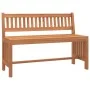 Banco de jardín de madera maciza de eucalipto 110 cm de vidaXL, Bancos de jardín - Ref: Foro24-363290, Precio: 129,22 €, Desc...