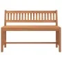 Banco de jardín de madera maciza de eucalipto 110 cm de vidaXL, Bancos de jardín - Ref: Foro24-363290, Precio: 129,22 €, Desc...