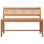 Banco de jardín de madera maciza de eucalipto 110 cm de vidaXL, Bancos de jardín - Ref: Foro24-363290, Precio: 131,68 €, Desc...