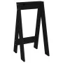 Stools 2 units solid black pine wood 40x40x75 cm by vidaXL, Folding stools and chairs - Ref: Foro24-823673, Price: 42,37 €, D...