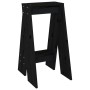 Taburetes 2 unidades madera maciza de pino negro 40x40x75 cm de vidaXL, Taburetes y sillas plegables - Ref: Foro24-823673, Pr...