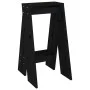 Taburetes 2 unidades madera maciza de pino negro 40x40x75 cm de vidaXL, Taburetes y sillas plegables - Ref: Foro24-823673, Pr...