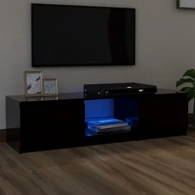 Mueble para TV con luces LED negro 140x40x35,5 cm de vidaXL, Muebles TV - Ref: Foro24-804293, Precio: 115,72 €, Descuento: %