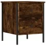 Mesita de noche madera de ingeniería roble ahumado 40x42x50 cm de vidaXL, Mesitas de noche - Ref: Foro24-825987, Precio: 43,0...