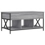 Mesa de centro madera ingeniería metal gris Sonoma 100x55x50 cm en Mesas de centro | Comprar online en Foru.es