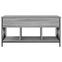 Mesa de centro madera ingeniería metal gris Sonoma 100x55x50 cm en Mesas de centro | Comprar online en Foru.es