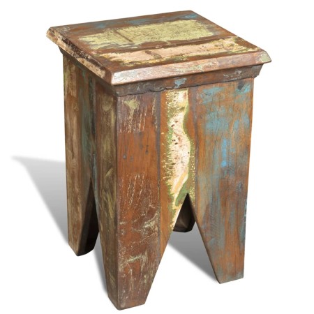 Taburete de madera maciza reciclada de vidaXL, Taburetes y sillas plegables - Ref: Foro24-240951, Precio: 103,46 €, Descuento: %