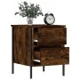 Mesita de noche madera de ingeniería roble ahumado 40x42x50 cm de vidaXL, Mesitas de noche - Ref: Foro24-825987, Precio: 43,0...