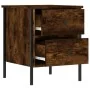Mesita de noche madera de ingeniería roble ahumado 40x42x50 cm de vidaXL, Mesitas de noche - Ref: Foro24-825987, Precio: 43,0...